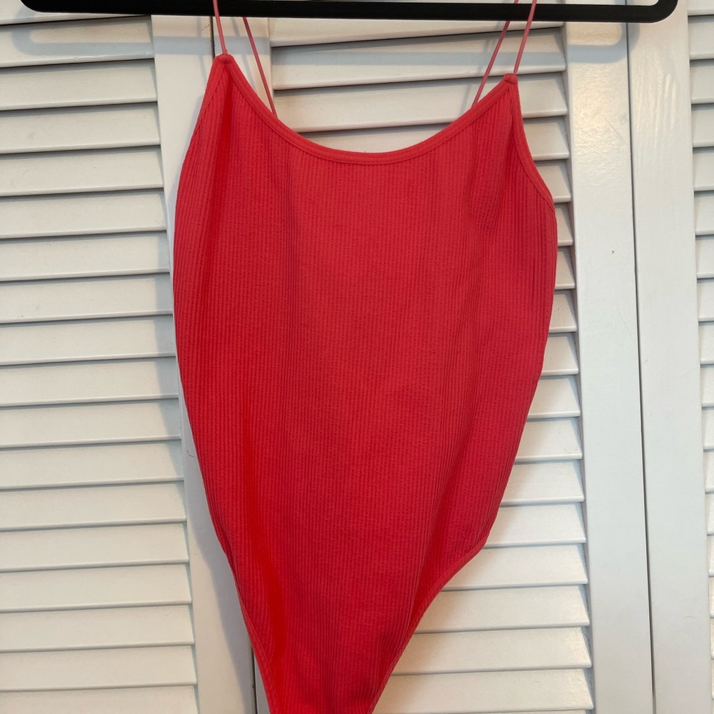 Bright Coral Bodysuit